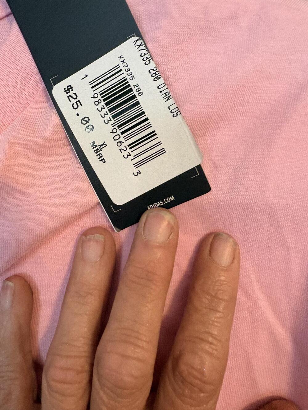 adidas Pink Graphic Logo T-Shirt with Tags - Picture 7 of 15
